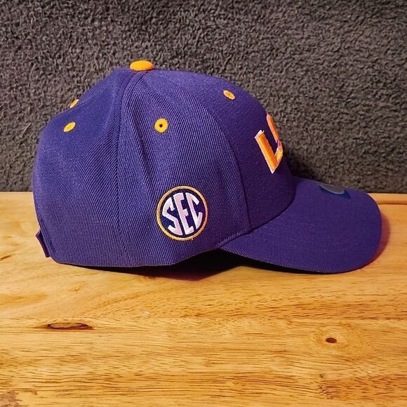 Top of the World LSU Purple Baseball Velcro Hat - New - Picture 5 of 8